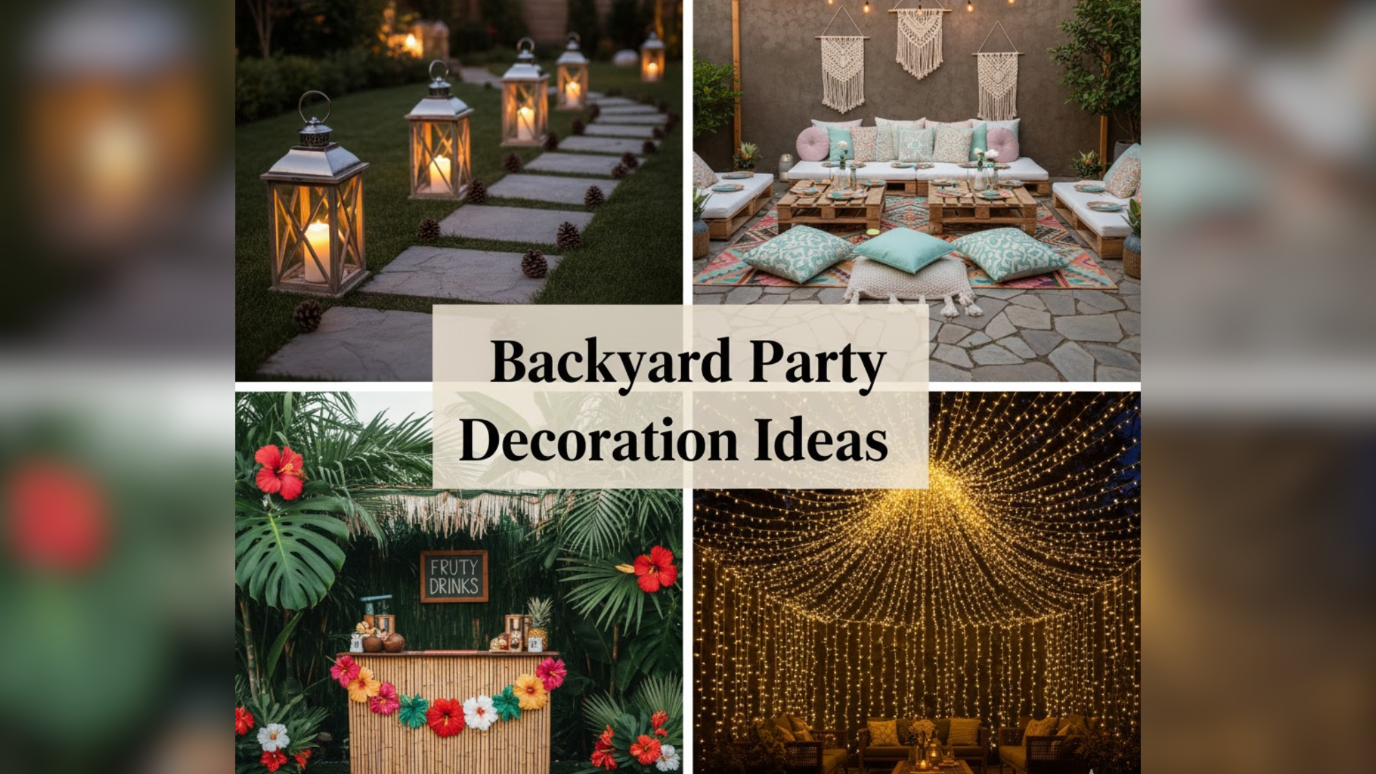 Easy and Beautiful Backyard Party Decoration Ideas for Any Occasion