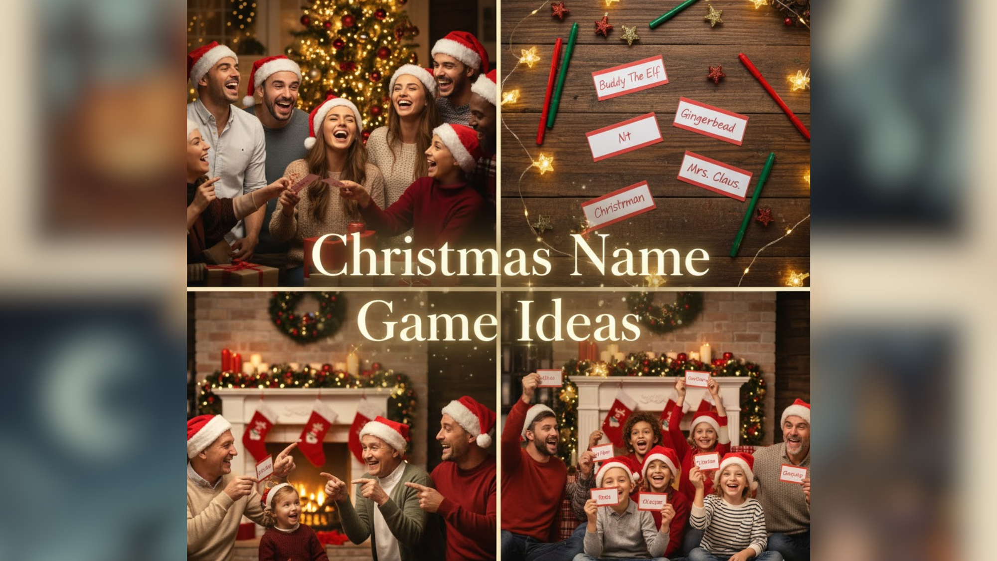 Christmas Name Game Ideas