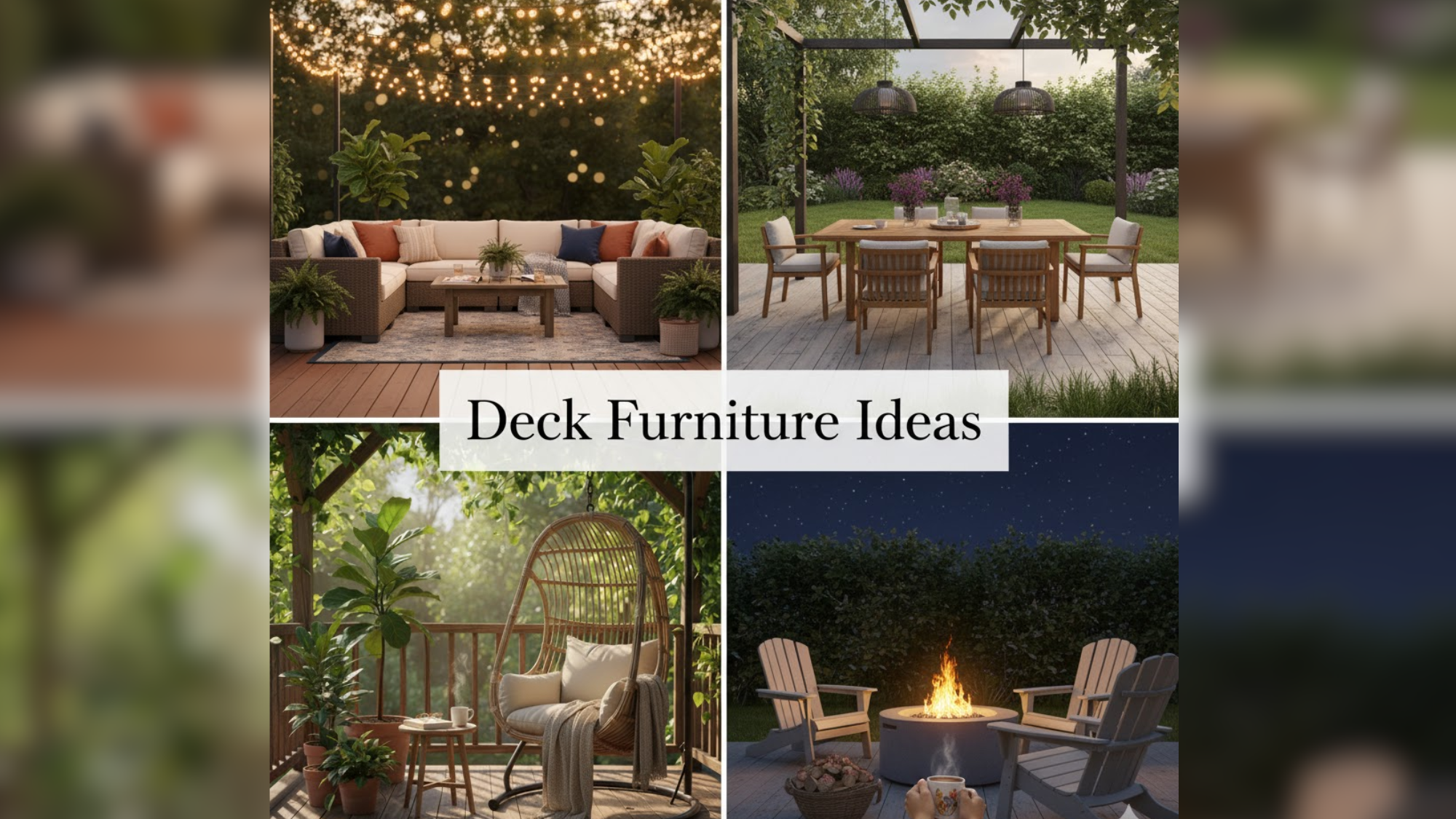 Deck Furniture Ideas