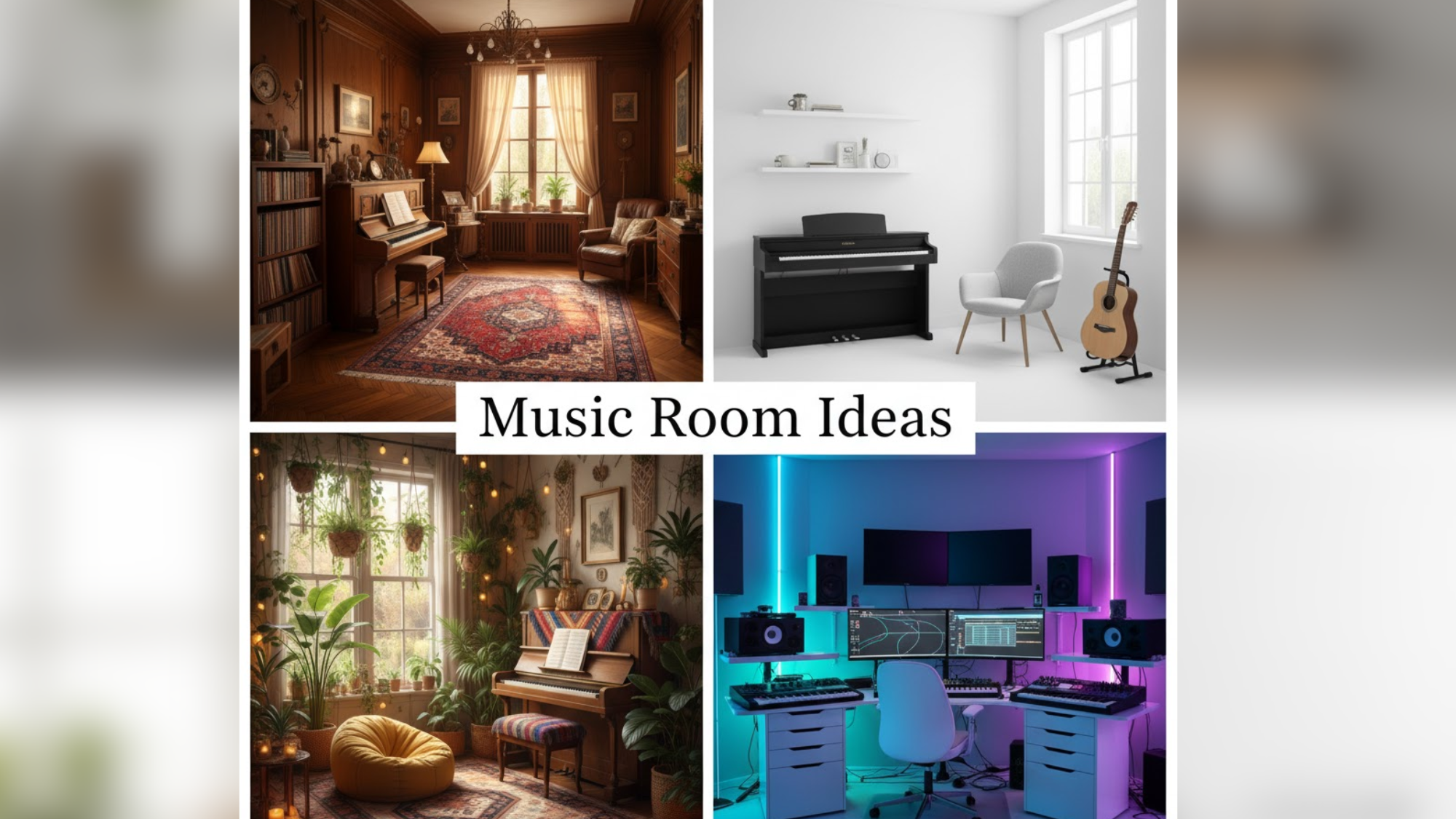 Best Music Room Ideas for Every Style from Minimalist to Vintage