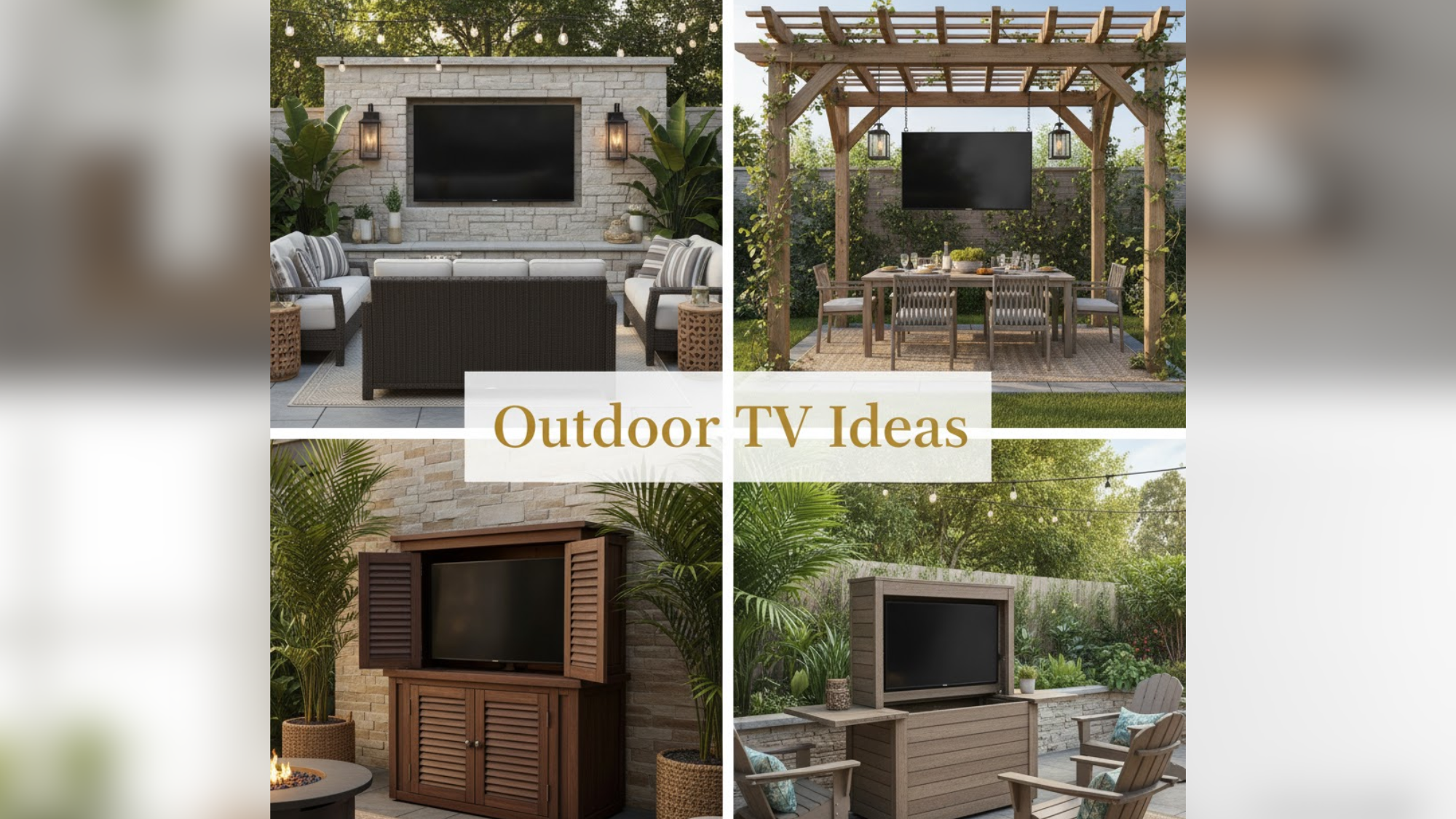 Outdoor TV Ideas for Your Backyard Entertainment