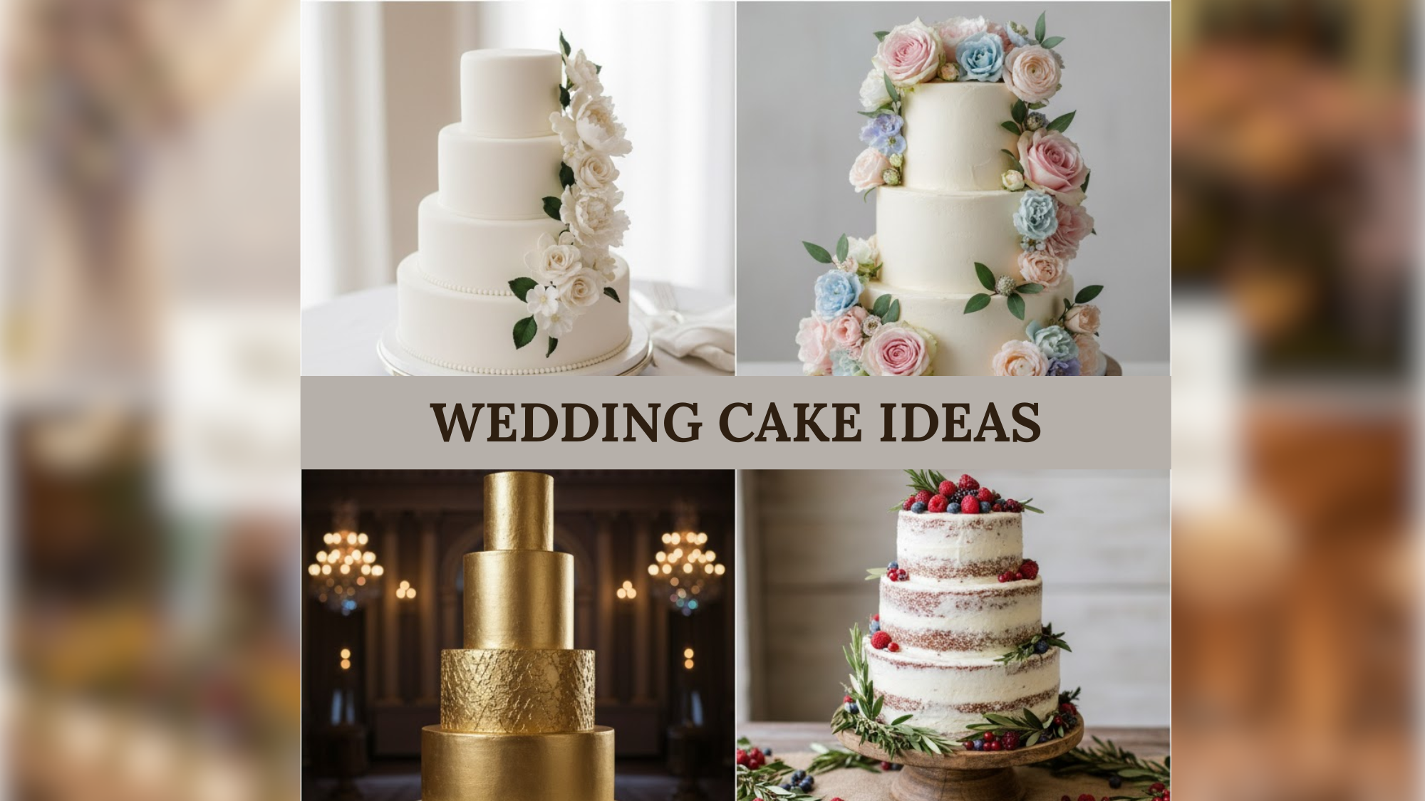 Wedding Cake Ideas to Sweeten Your Big Day
