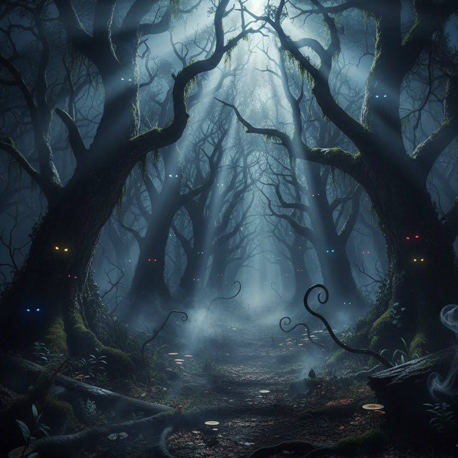 Creepy Forest Scene