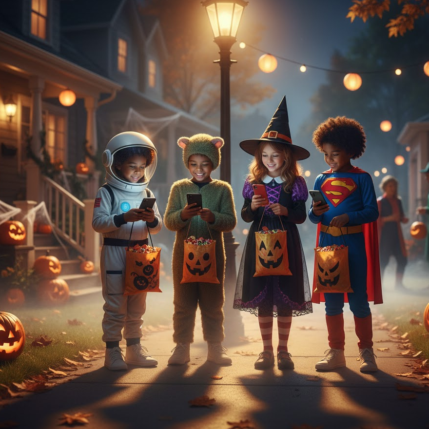 Trick or Treat Scene