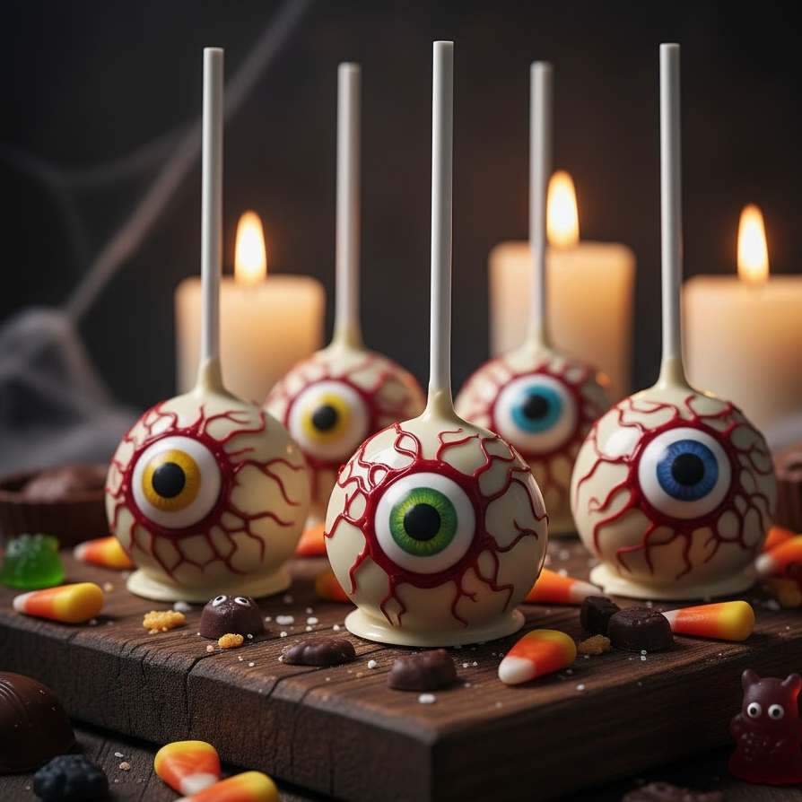 Monster Eyeball Cake Pops