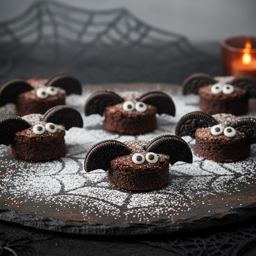 Bat Brownie Bites