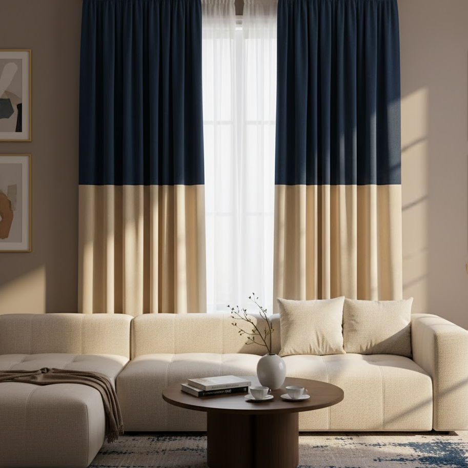 Two-Tone Curtains