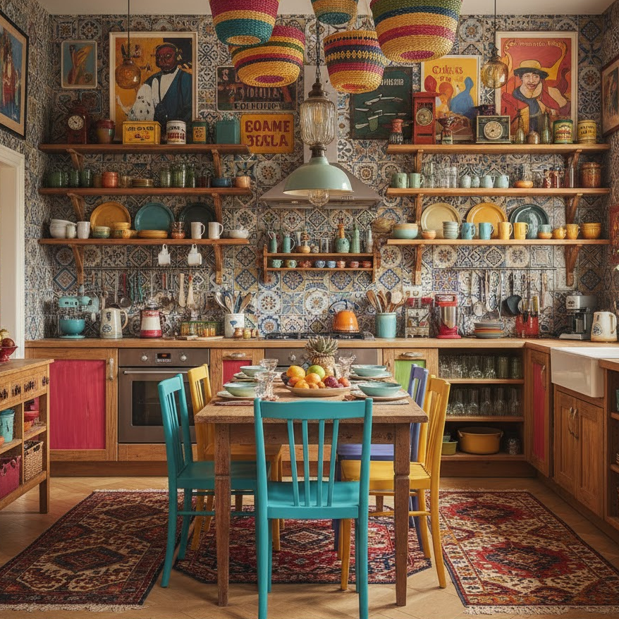 Artistic Eclectic Kitchen