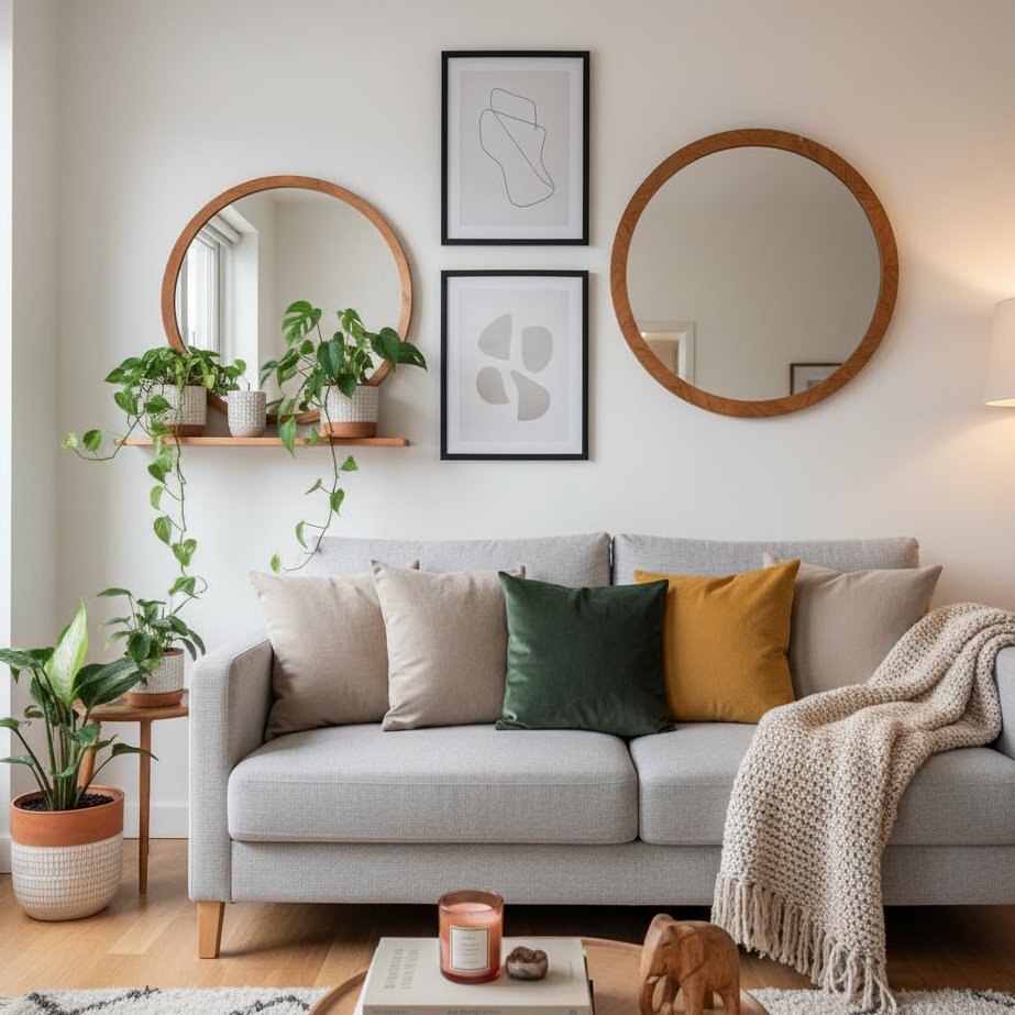 Personal Touches with Art and Greenery