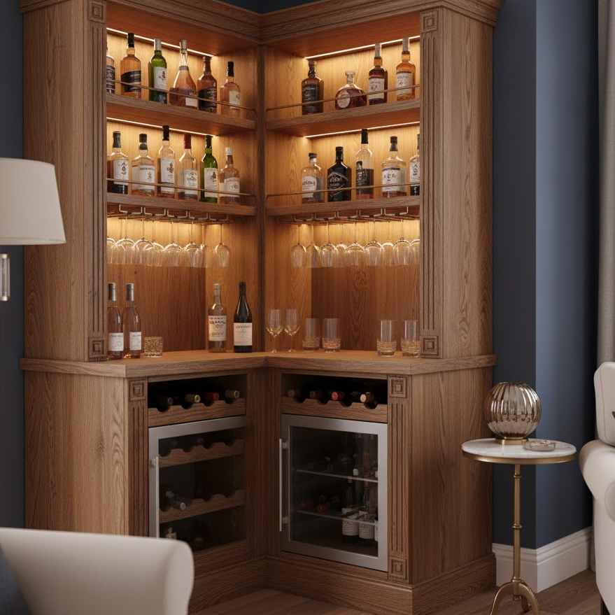 Built In Mini Bar Cabinet