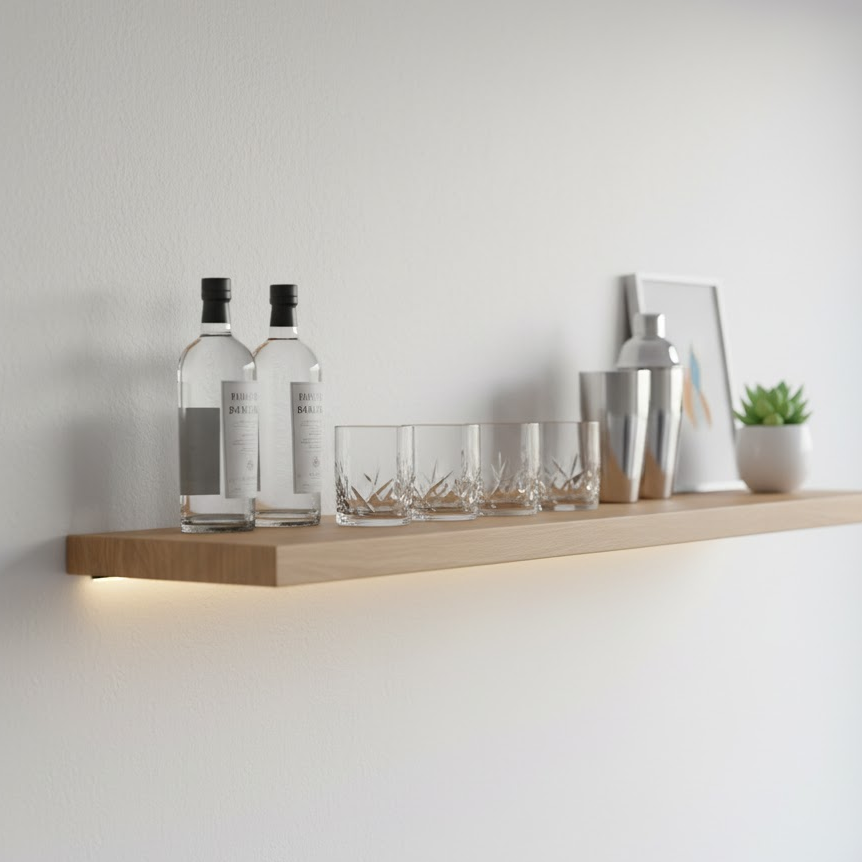 Floating Shelf Mini Bar