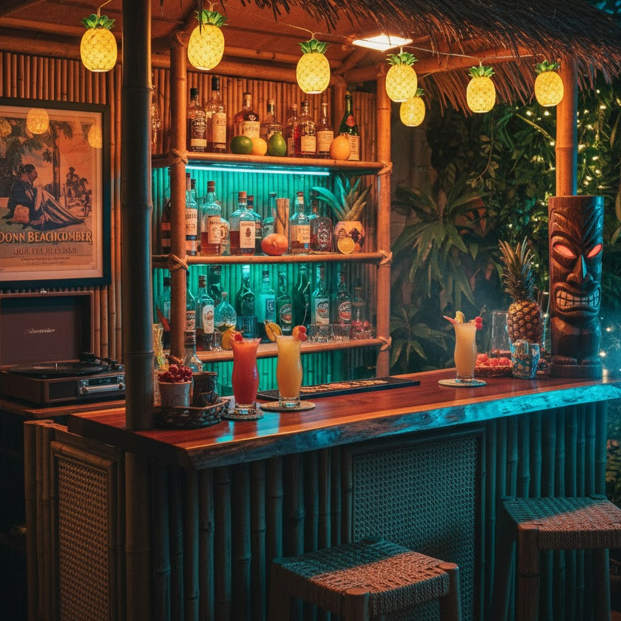 Themed Mini Bar Setup