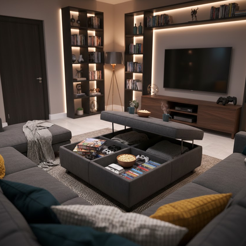 Multi-Purpose Ottomans and Coffee Tables