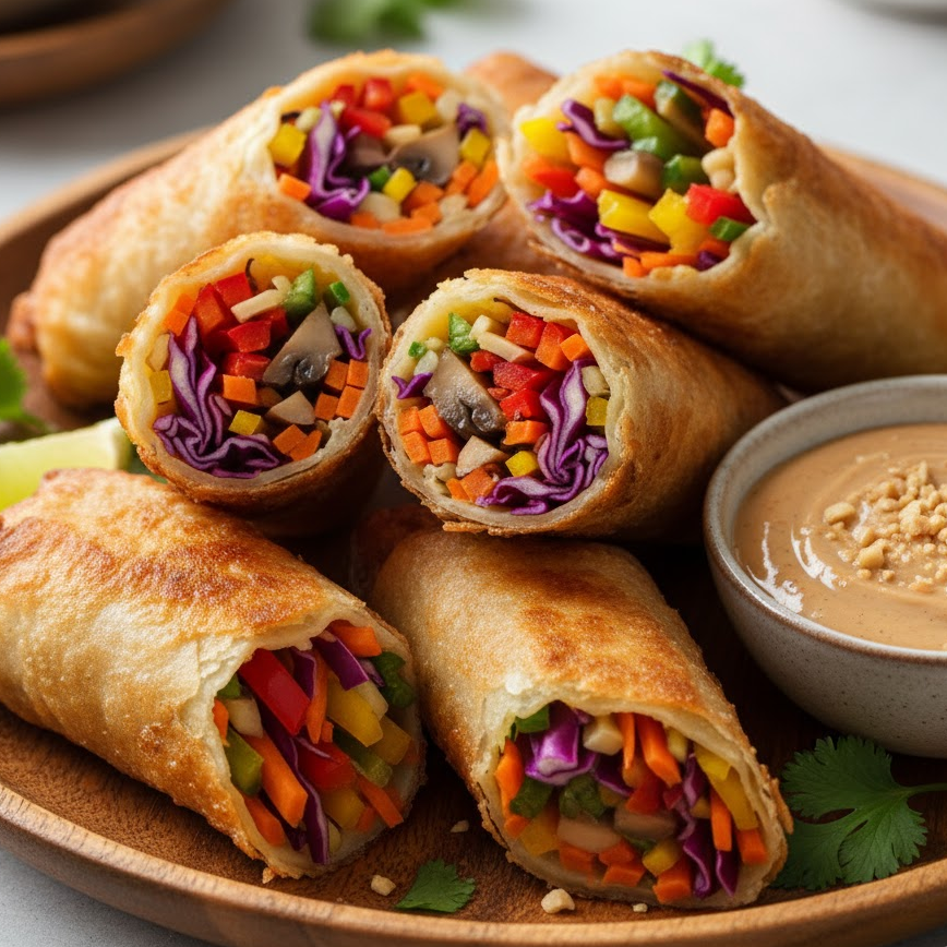 veggie-delight-egg-rolls-colorful-crispy-cabbage-carrots-bell-peppers