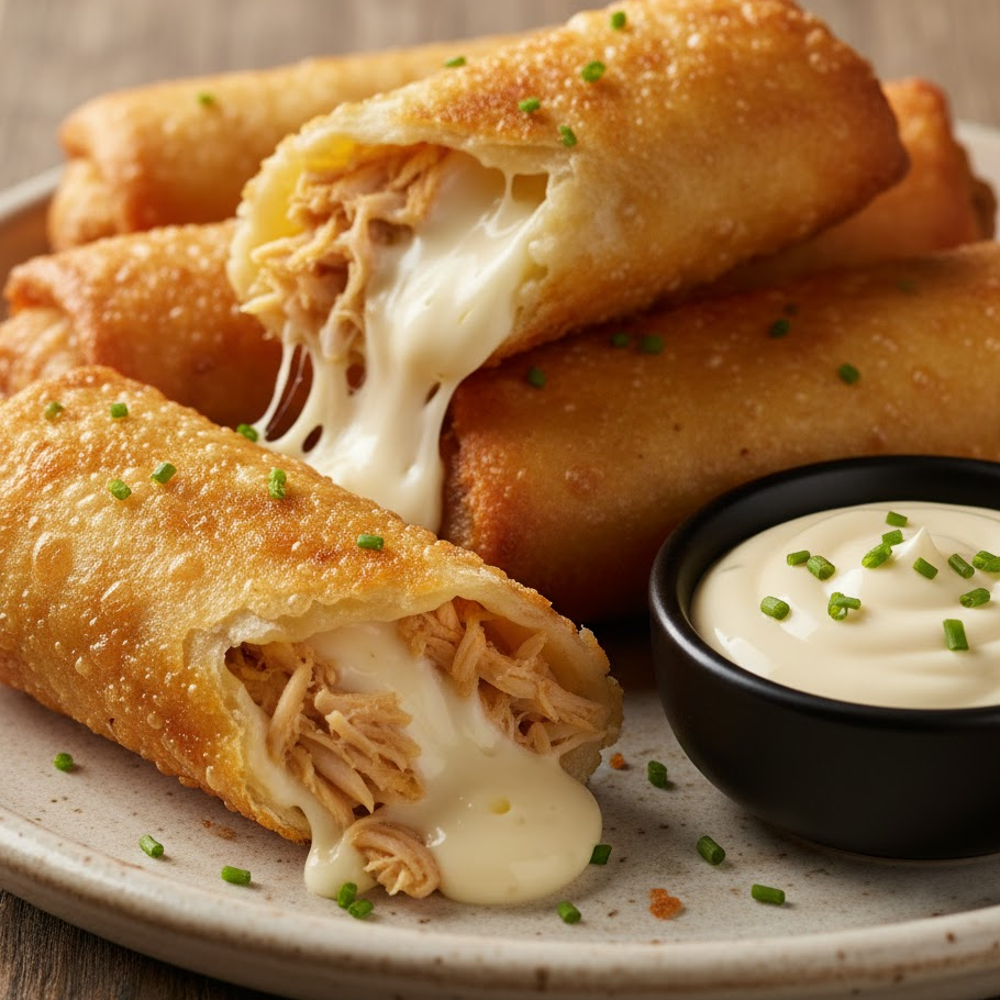 chicken-and-cheese-egg-rolls-melted-cheese-shredded-chicken-creamy