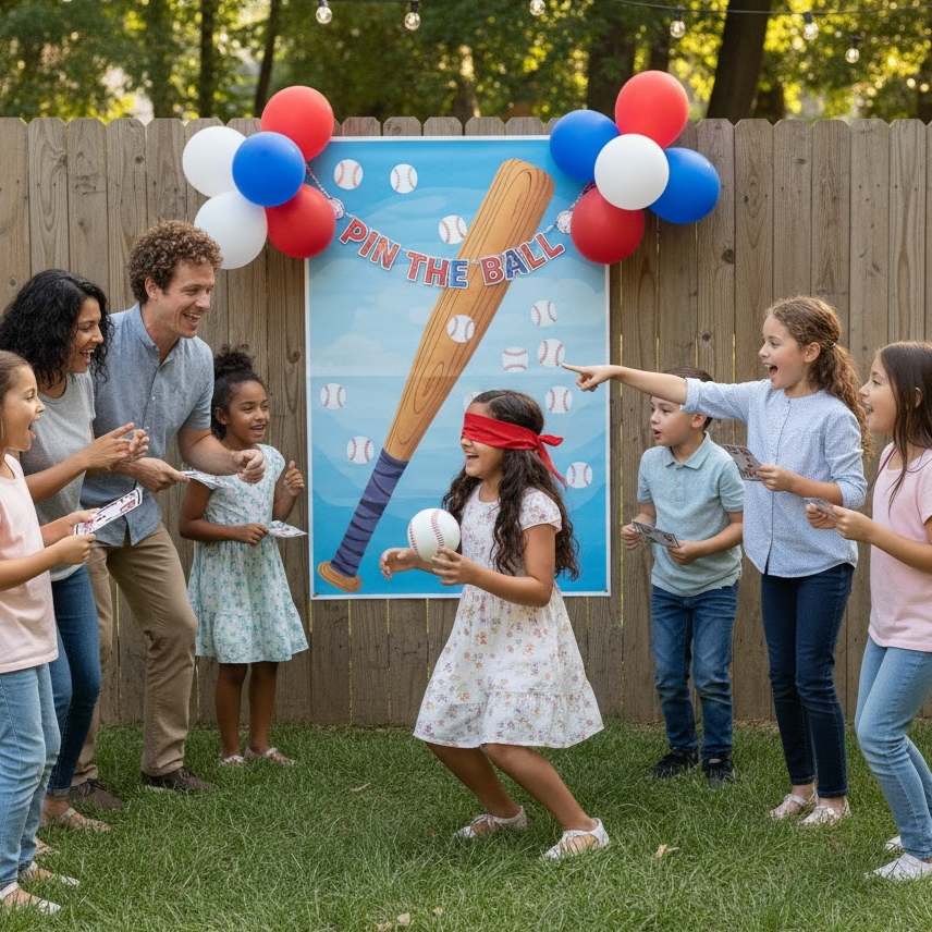 pin-the-ball-on-the-bat-game-kids-playing-blindfolded