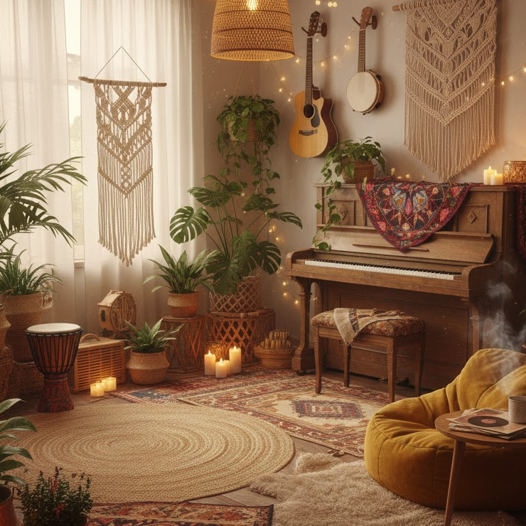 boho-music-room-aesthetic