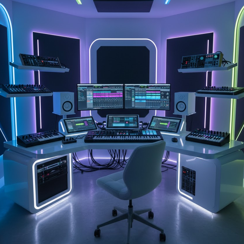 modern-sleek-music-room