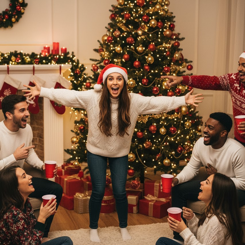 Christmas Charades with Drinks