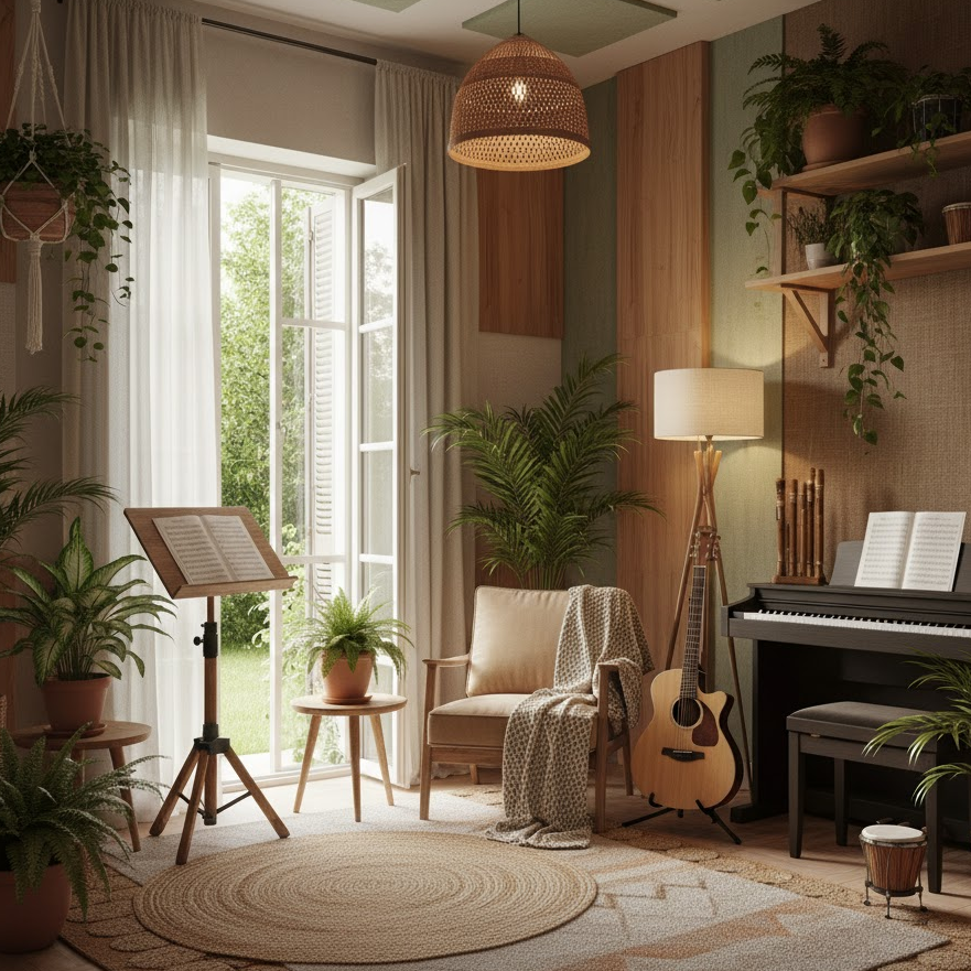 nature-themed-music-room