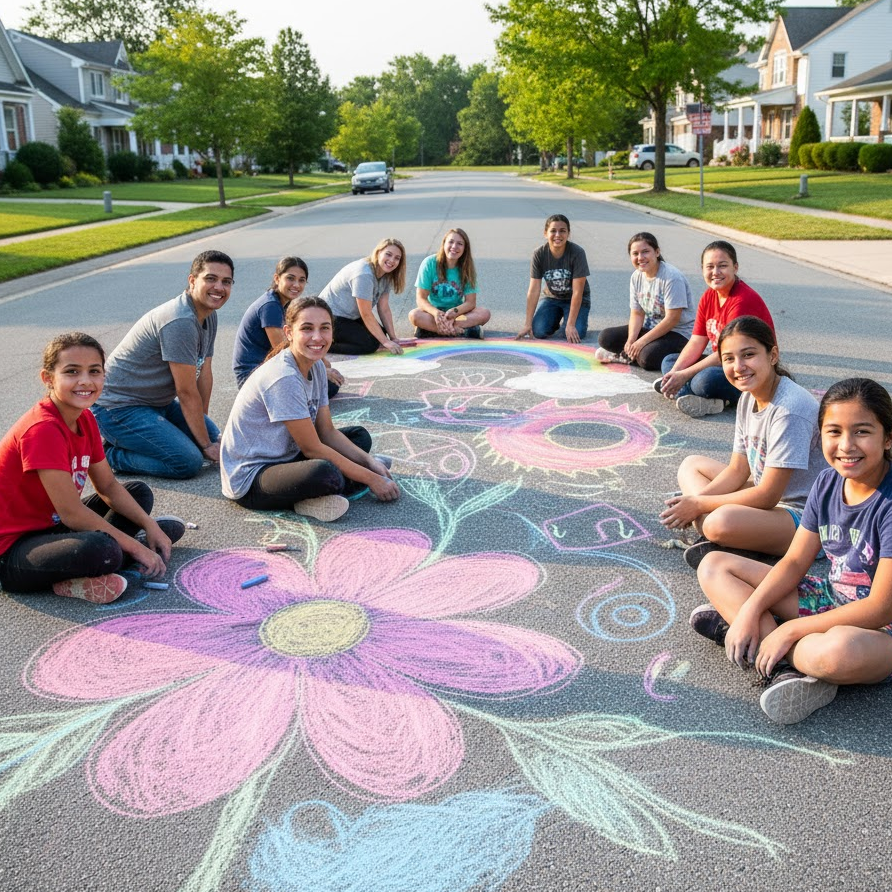 sidewalk-chalk-art-contest