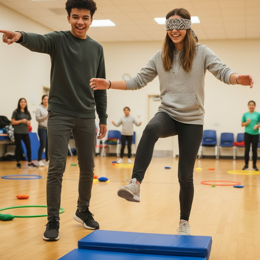 Blindfolded-Obstacle-Course-Youth-Trust-Game-Communication-Teamwork-Guidance-Teen-Activity-Problem-Solving