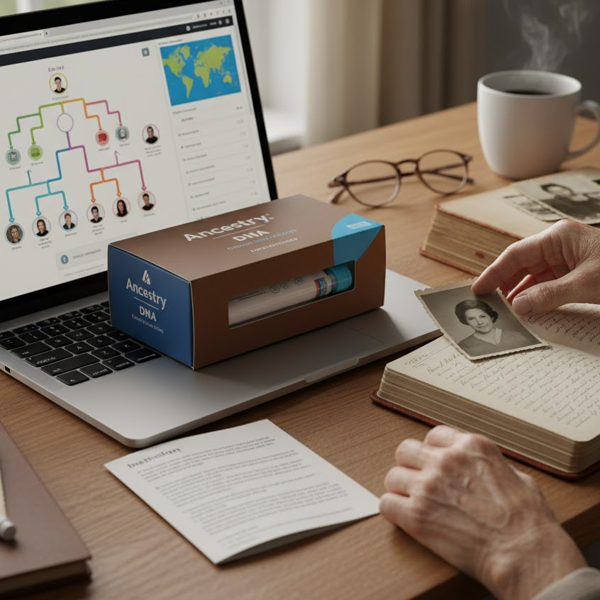 Ancestry-DNA-Kit-Mom-70th-Birthday-Gift-Family-History-Genealogy-Research-Personalized-Discovery-Heritage-Gift