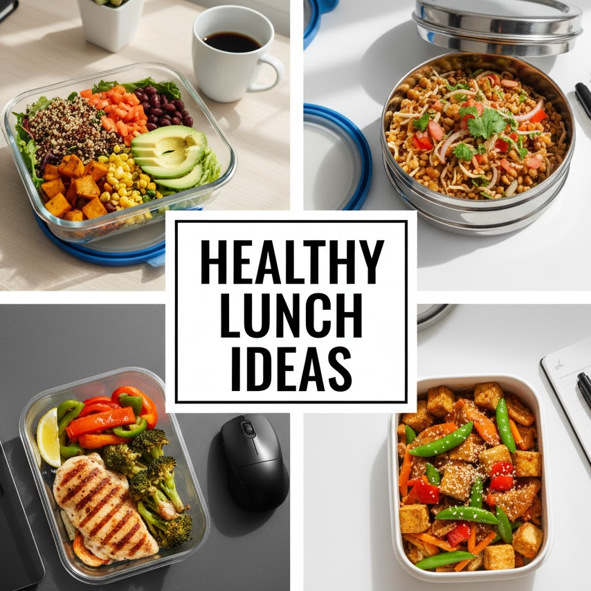 healthy-office-lunch-collage