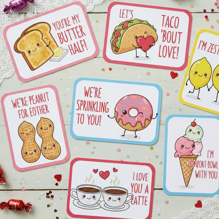 pun-based-valentine-cards-with-cute-food-illustrations-and-playful-love-sayings
