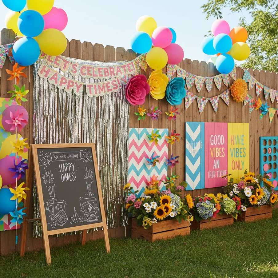 party-fence-decor-balloons-garlands-photo-booth-seasonal-chalk-art