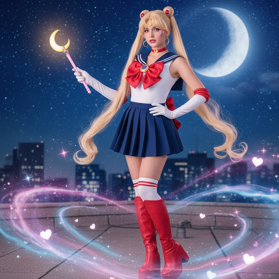 90s-sailor-moon-pleated-skirt-sailor-collar-colorful-bows-knee-socks