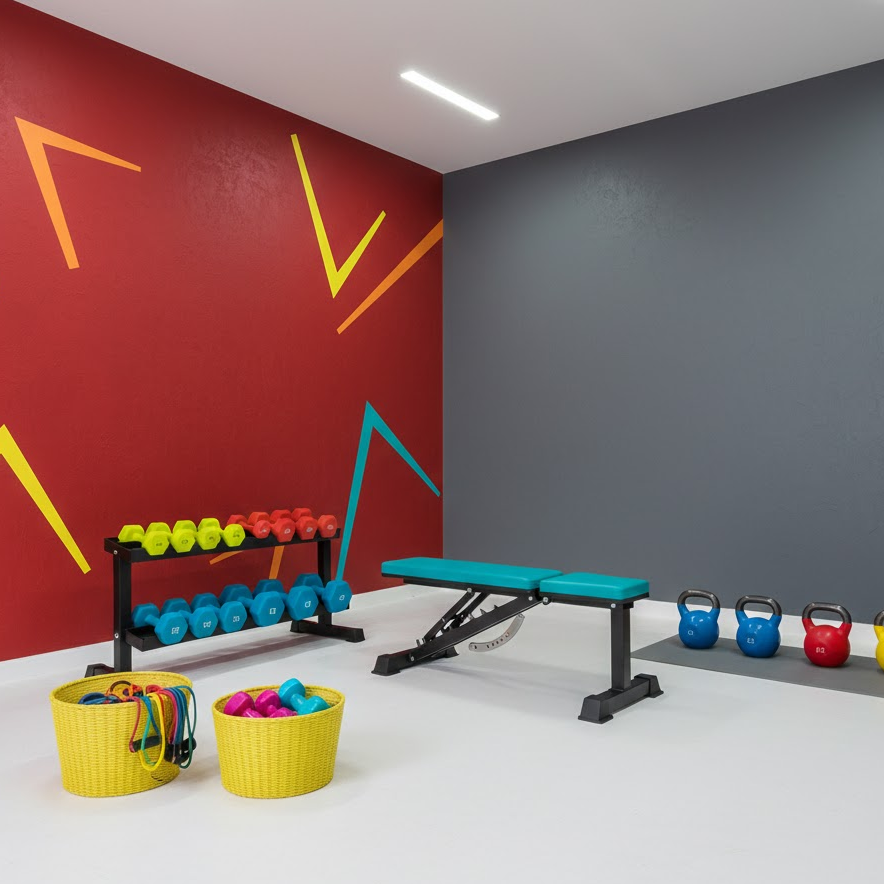 colorful-energetic-gym-teal-red-yellow-bright