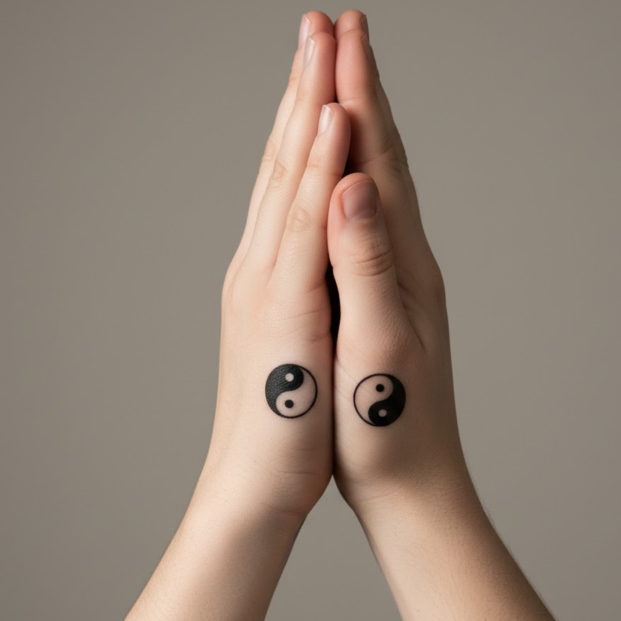 yin-yang-matching-tattoo-hand-minimal-style