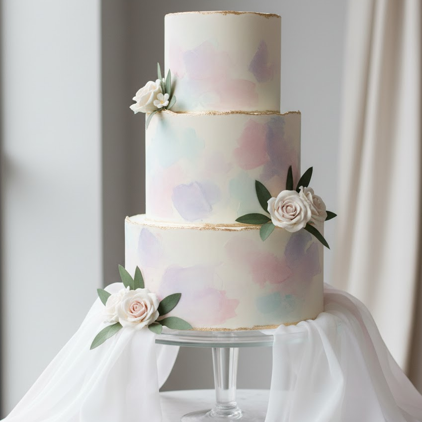 Watercolor Art Cake