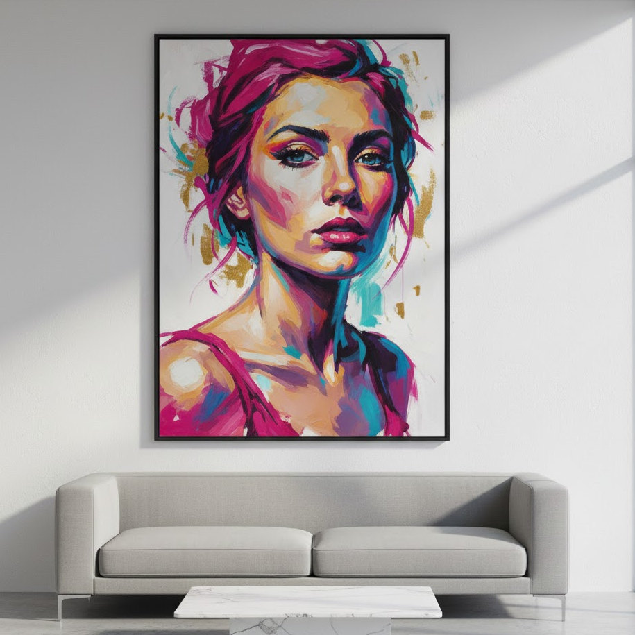 large-statement-frame-photo-wall-bold-minimalist-feature-display