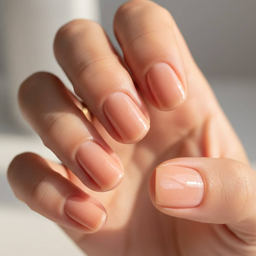 sheer-peach-nails-soft-warm-natural-simple-tint