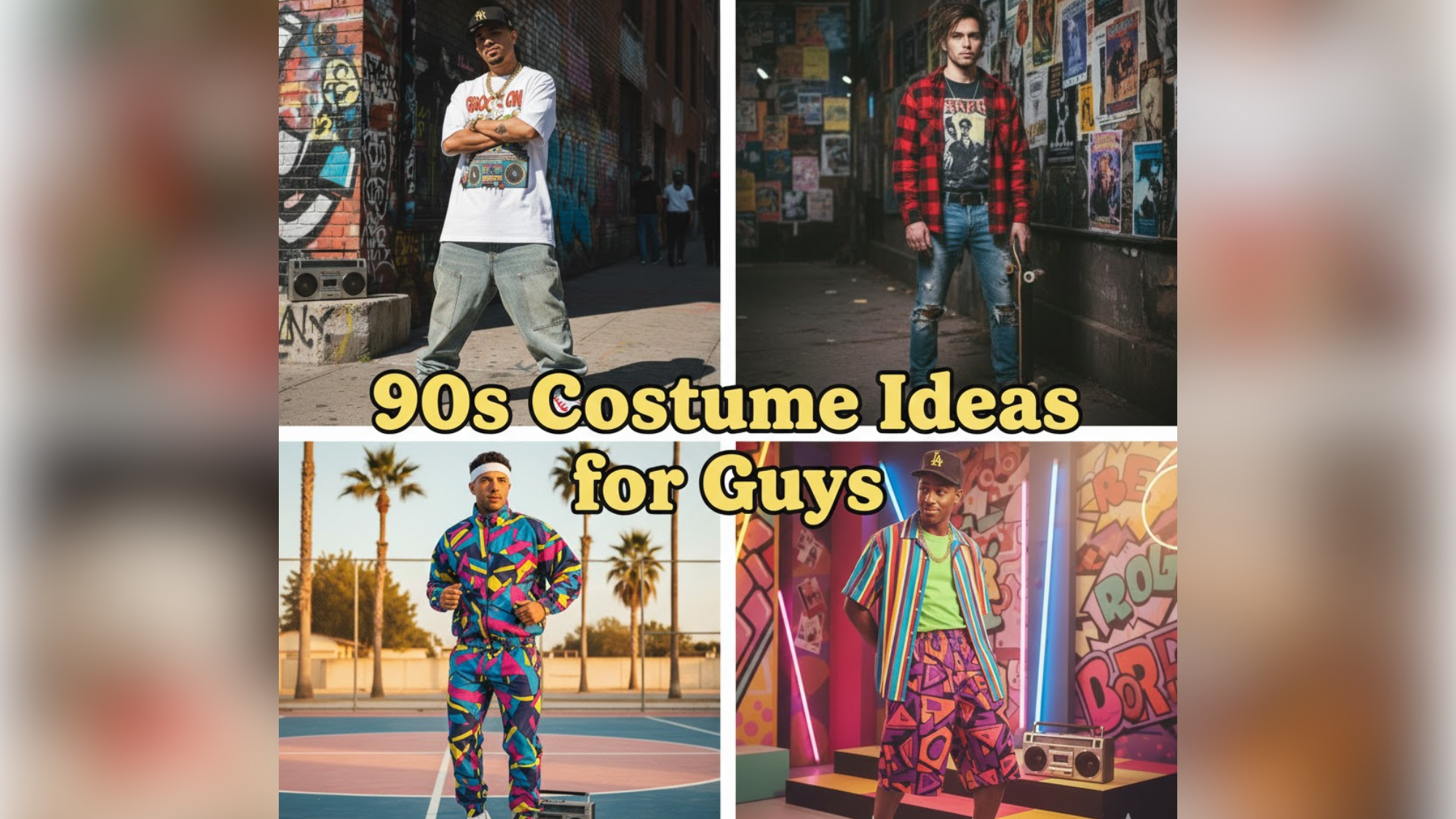 Cool and Easy 90s Costume Ideas for Guys