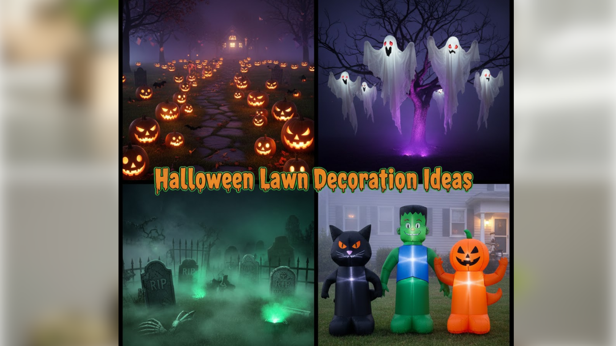 Easy Halloween Lawn Decoration Ideas