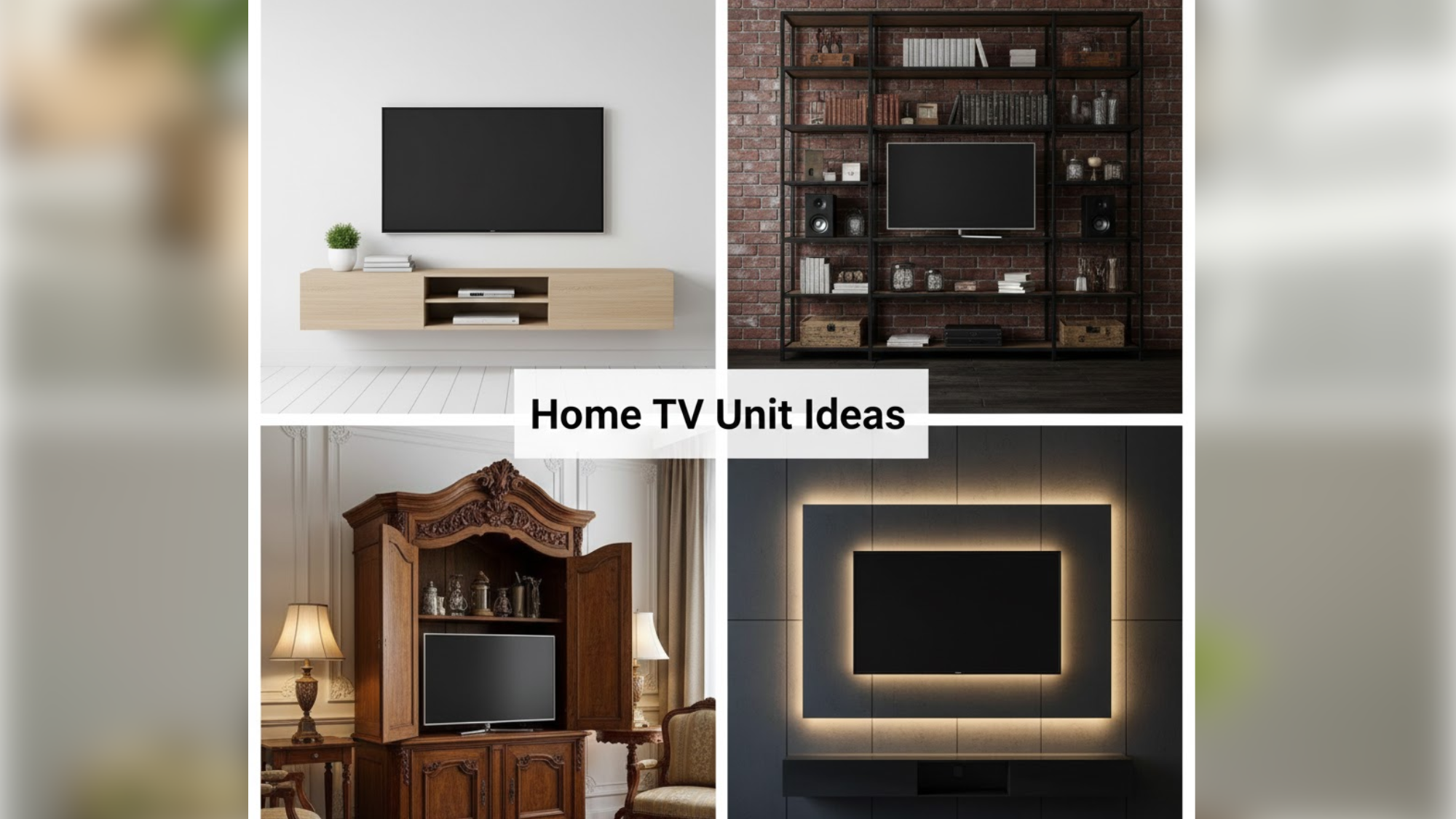 Simple and Smart Home TV Unit Ideas