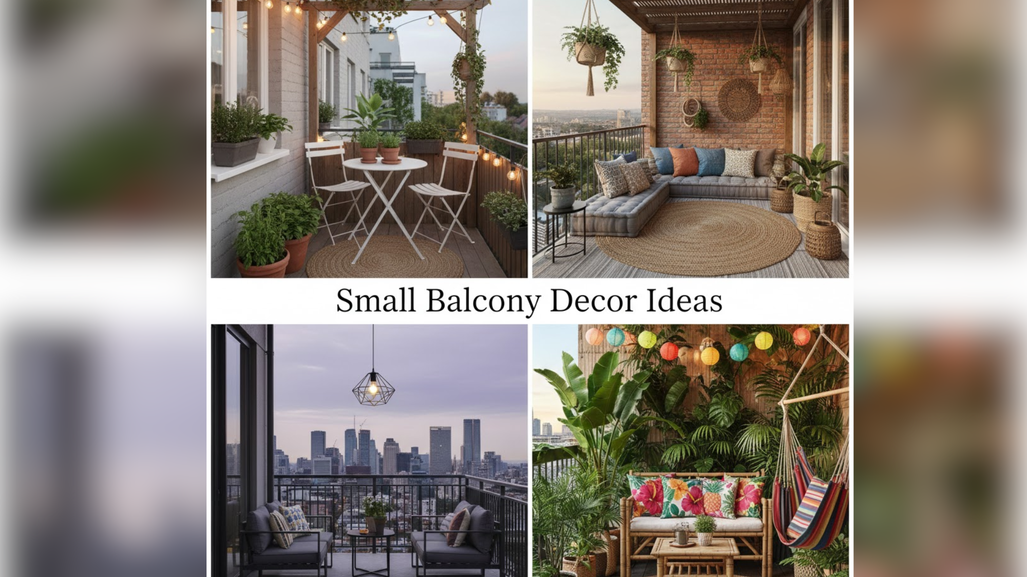 Small Balcony Decor Ideas You Will Love