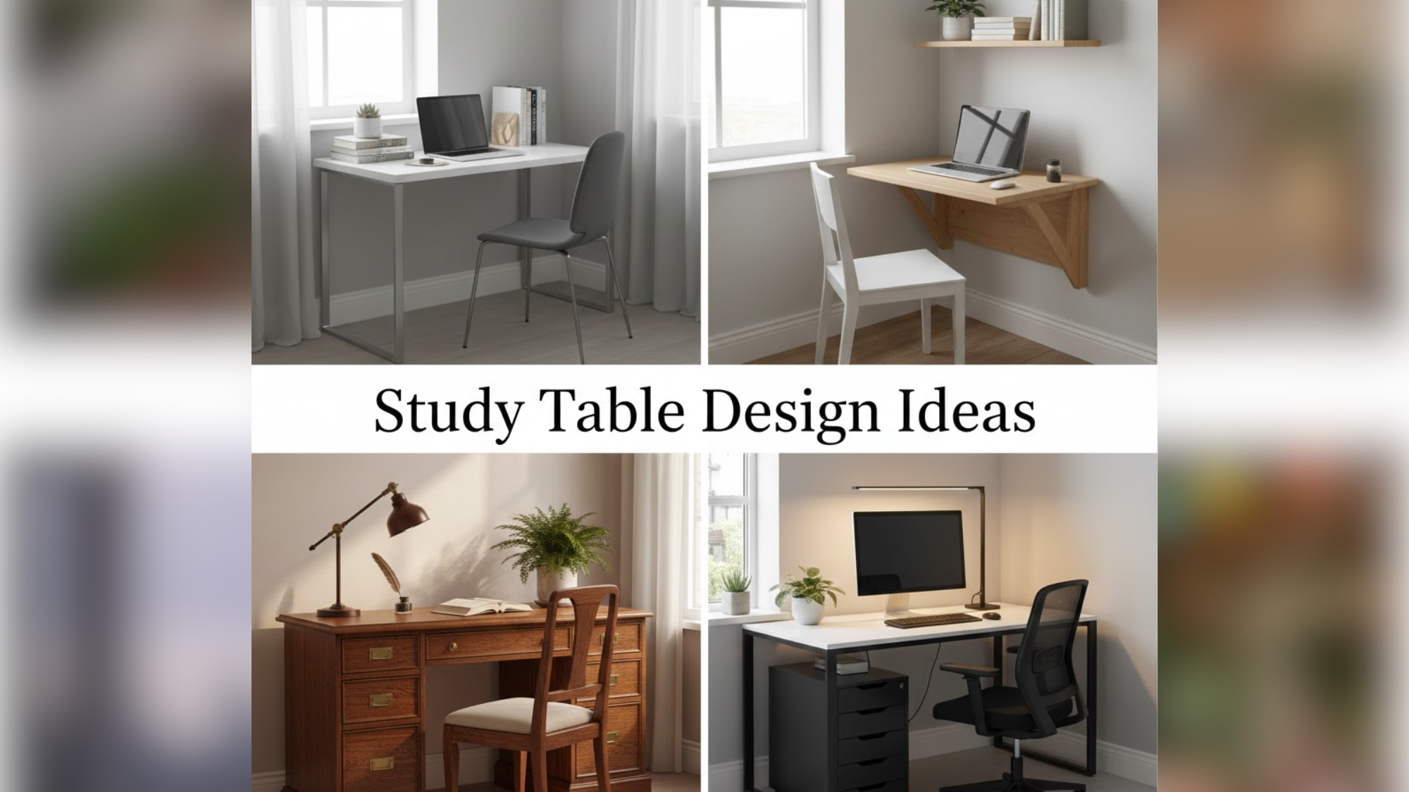 Creative Study Table Design Ideas for Home