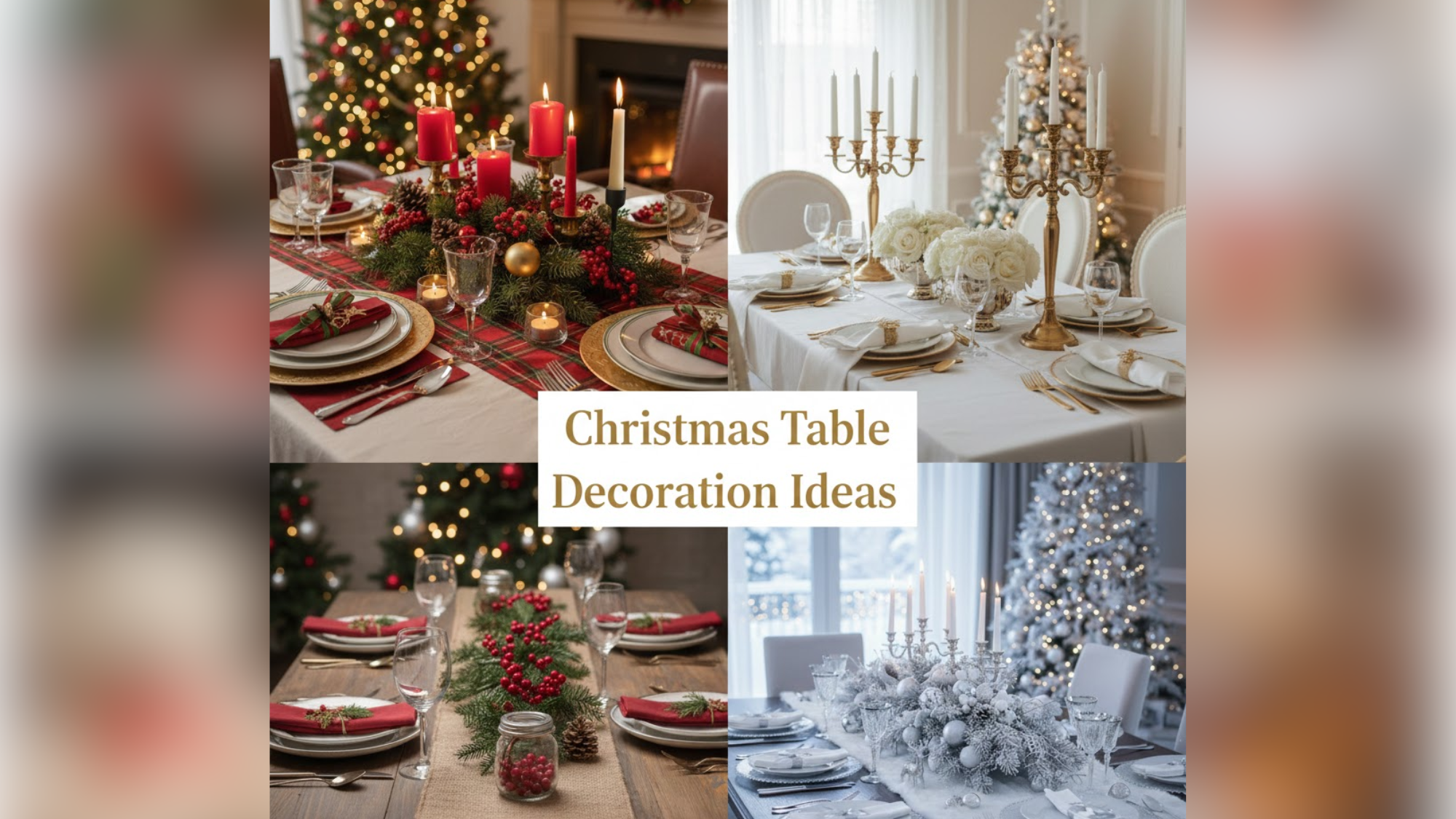 Top Christmas Table Decoration Ideas for Your Home