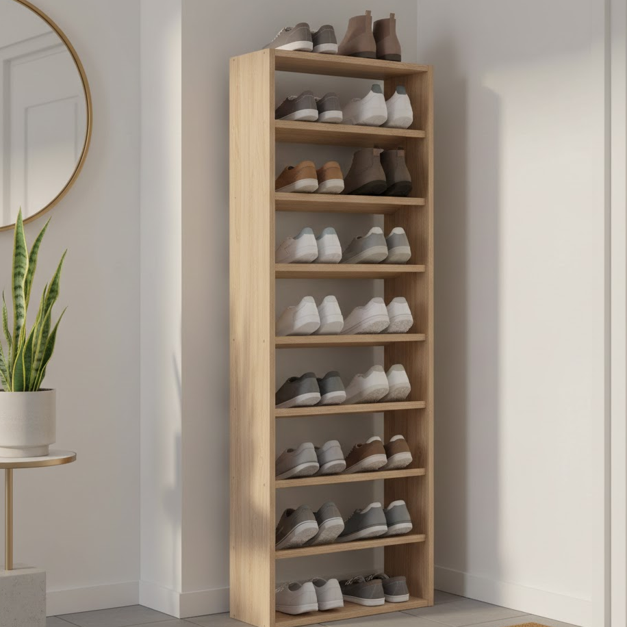 slim-vertical-shoe-rack-narrow-hallway-open-shelves-organized-storage