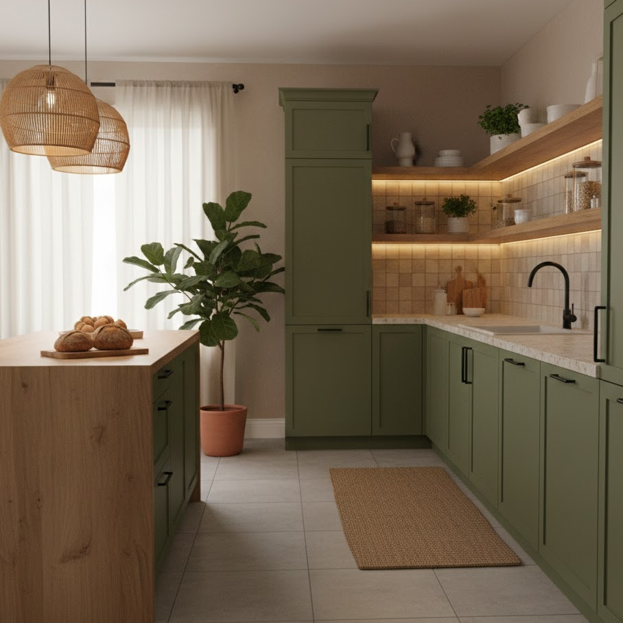 olive-green-kitchen-cabinets-earthy-natural-interior-matte-black-hardware