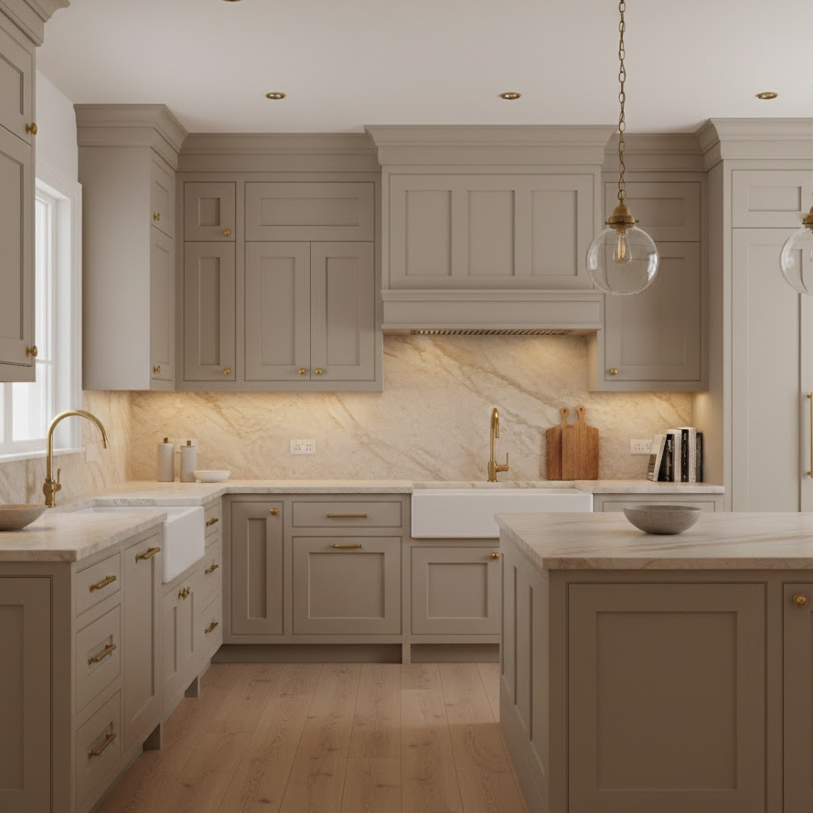creamy-taupe-kitchen-cabinets-warm-elegant-neutral-interior