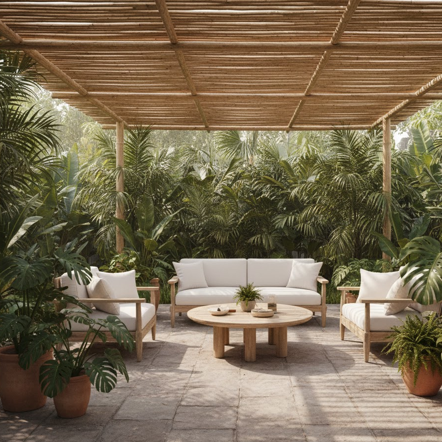 bamboo-patio-roof-natural-tropical-style
