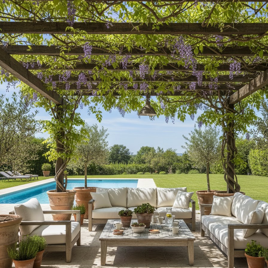 greenery-covered-patio-roof-frame-with-climbing-plants