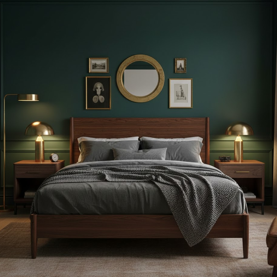 dark-green-wood-accents-bedroom