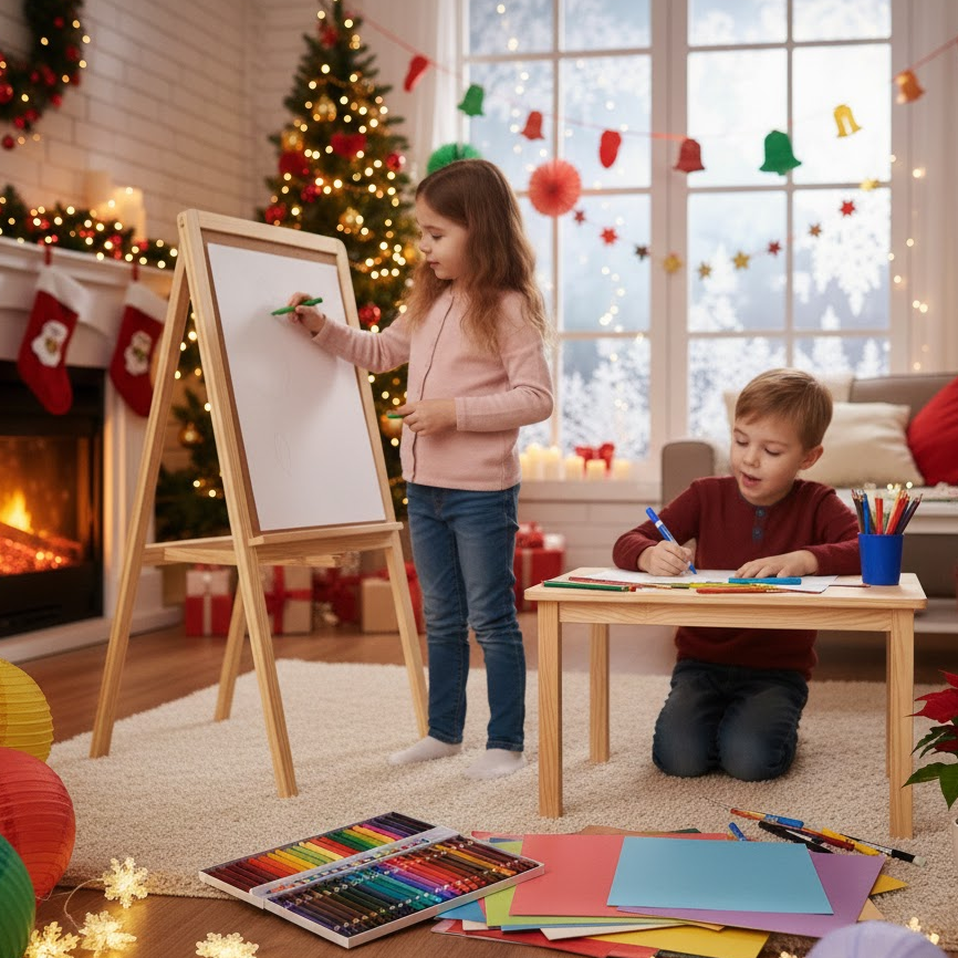 kids-art-station-creative-setup