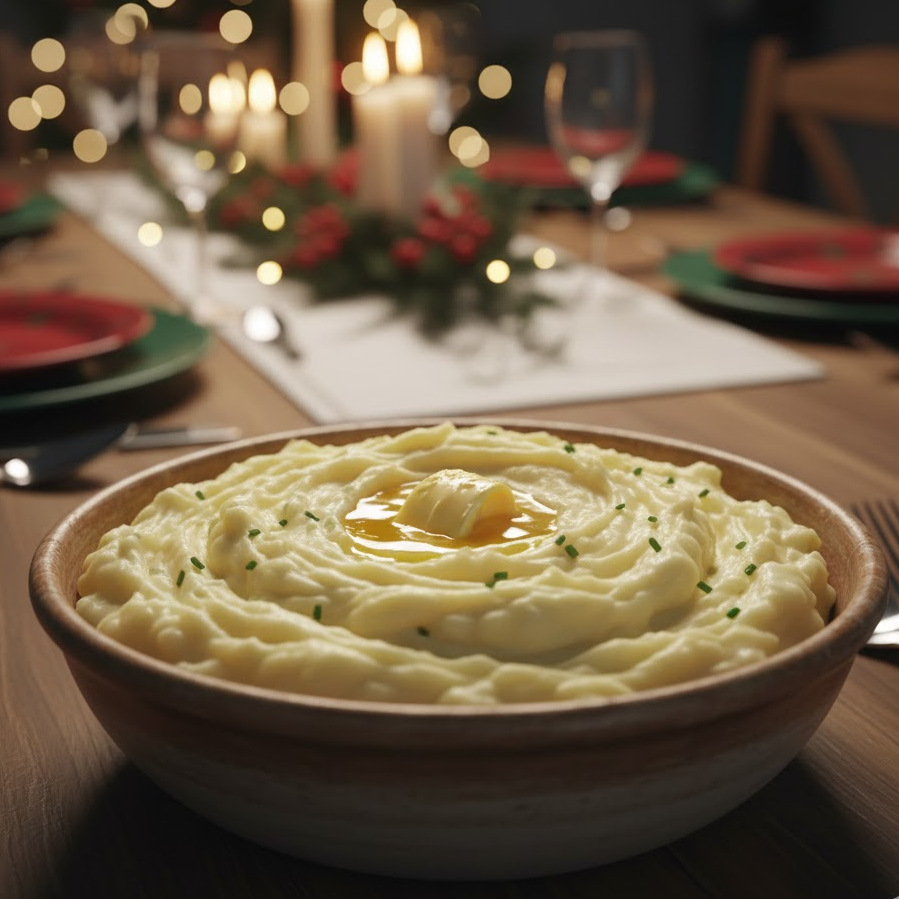 creamy-mashed-potatoes-in-festive-setting